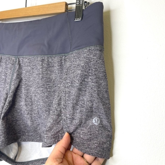 LULULEMON Run Times Short II 4" Gray Size 8 Shorts Women’s Short Workout Shorts - Picture 4 of 13